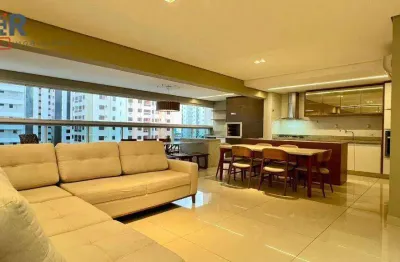 Apartamento com 3 dormitórios para alugar, 154 m² por r$ 10.500,00/mês - alto da glória - goiânia/go