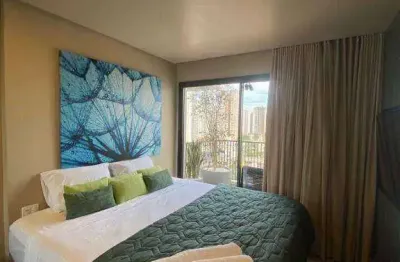 Flat com 1 dormitório, 40 m² - venda por r$ 575.000,00 ou aluguel por r$ 3.975,00/mês - setor bueno - goiânia/go