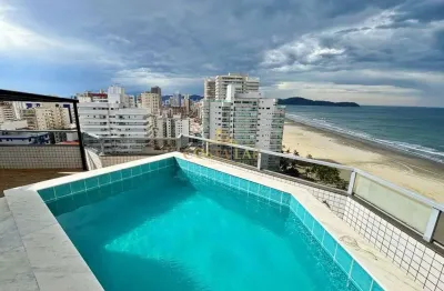 Cobertura na aviação – praia grande - 145m² úteis, piscina privativa, 2 suítes!
