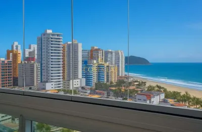 Apartamento alto padrão com 2 quartos, 97m² úteis no forte em praia grande - sp