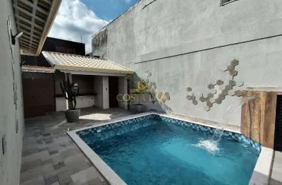 Casa isolada alto padrão à venda, mobiliada, 4 suítes - vilamar - praia grande