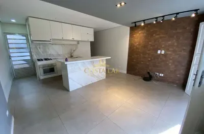 Linda casa nova à venda na aviação, em praia grande. com 2 quartos, 1 vaga!