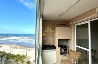 Apartamento 1 dormitório  mobiliado frente mar , maracanã em praia grande - sp