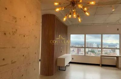 Apartamento à venda de1dormitório, com 74m² , planejados no  embaré  em santos