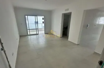 Apartamento novo, 1 quarto, sacada gourmet e 1 vaga no caiçara, praia grande/sp.