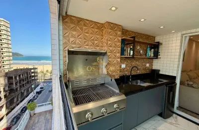 Apartamento 3 suítes 141m2 , alto padrão na  guilhermina em praia grande - sp