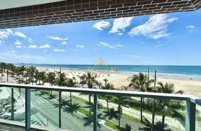Apartamento 3 dormitórios frente mar com vista definitiva e lazer  jardim real