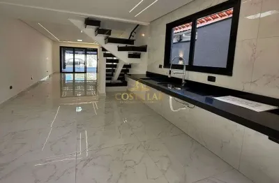 Sobrado triplex: 4 suítes, 2 vagas e totalmente novo - boqueirão - praia grande!