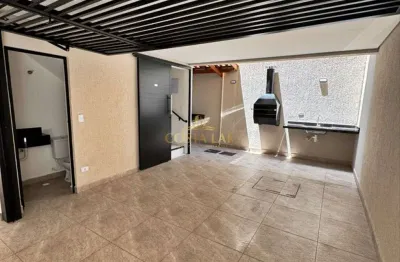 Sobrado Triplex em condominio, 2 quartos com suíte, 1 vaga - Tupi, Praia Grande