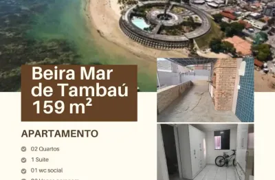 Apt térreo a beira mar da praia de tambaú a poucos passos  do letreiro de joão pessoa