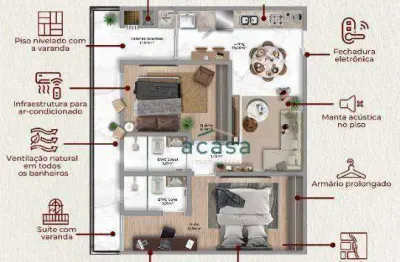Apartamento no ed. paris palace à venda, 61 m² por r$ 485.861 - neva - cascavel/pr