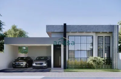 Casa com 3 suítes duas sendo máster com closet à venda, 183 m² paraiso tropical - cascavel/pr
