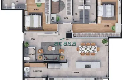 Apartamento à venda por r$ 1.140.000,00 - tropical  - cascavel/pr