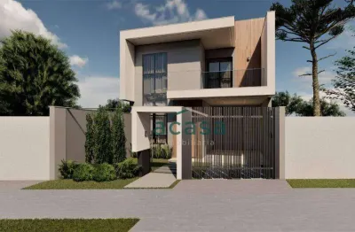 Sobrado com 3 dormitórios, sendo 01 suíte, à venda, 180 m² por r$ 800 - parque verde - cascavel/pr
