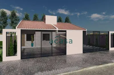 Casa com 3 dormitórios à venda, 61 m² - floresta - cascavel/pr
