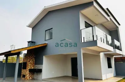 Sobrado com 3 dormitórios à venda, 166 m² - verona - cascavel/pr