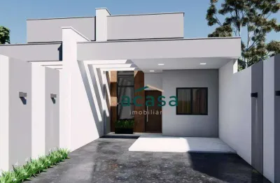 Casa com 1 suíte 2 dormitórios à venda, 107 m² - porto seguro - cascavel/pr