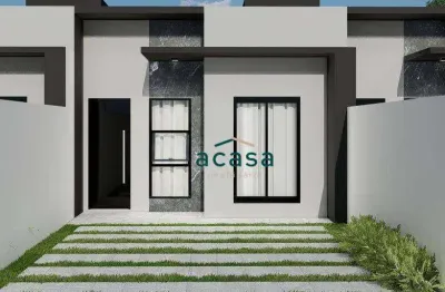 Casa com 2 dormitórios à venda, 56 m² por r$ 275.000 - loteamento madrid - cascavel/pr