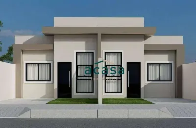 Casa com 2 dormitórios à venda, 52 m² por r$ 290.000,00 - santa felicidade - cascavel/pr