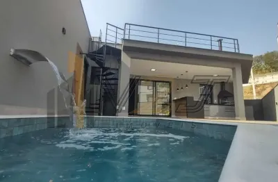 Sobrado  moderno, funcional e com excelente acabamento, à venda no condomínio portal do jequitibá em valinhos/sp