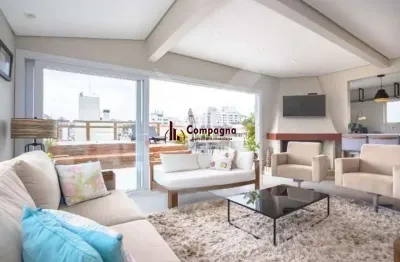 Cobertura 3 quartos, 235² privativos, com piscina, no moinhos de vento