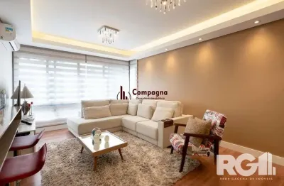 Apartamento de 3 dormitórios com suíte e churrasqueira, lavabo e 2 vagas de gara
