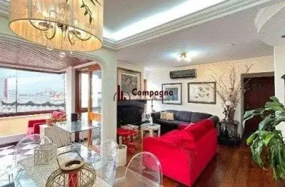 Apartamento com 3 dormitórios, suíte e sacada e 1 vaga - 115m² - petrópolis