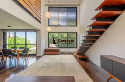 Cobertura com 115m² e 2 dormitórios, 2 suítes, 1 vaga