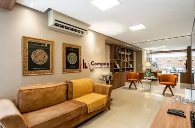 Apartamento garden com 178,5m², porteira fechada, 3 quartos, 1 suíte, vaga dupla