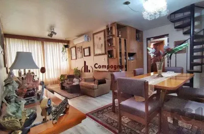 Cobertura no bairro petrópolis, 3 dorm., 1 suíte, 2 vagas.