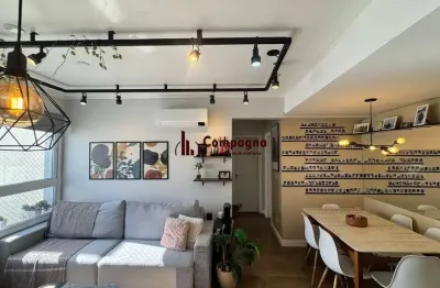 Apartamento mobiliado com 2 dormitórios 1 suíte e 1 vaga no cristo redentor