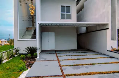 Sobrado novo deslumbrante com 3 dormitórios, duas suíte master c/ closet e estrutura completa em condomínio clube completo