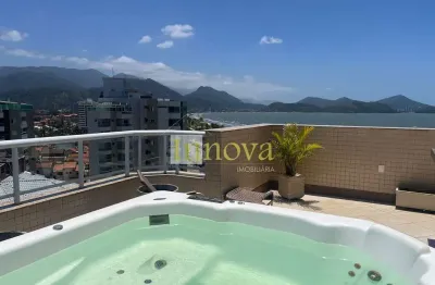 Cobertura frente mar à venda, com 02 vagas de garagem e 02 suites master, na praia do indaiá, em  c
