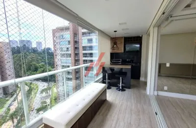 Aluguel de apartamento semi mobiliado em tamboré -   3 quartos, 3 suítes, 3 vagas de garagem  140m²