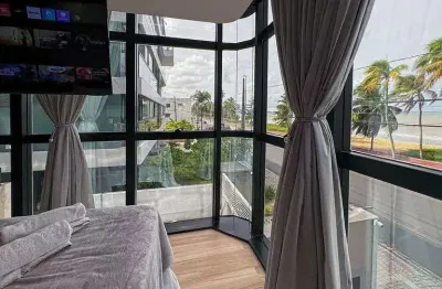 Flat para venda em joão pessoa, cabo branco, 1 dormitório, 1 suíte