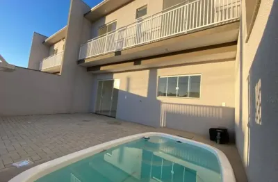 Sobrado com piscina por r$ 385mil em itajuba barra velha/sc.