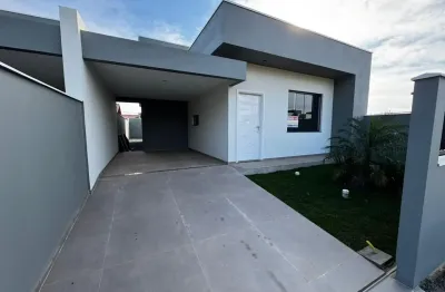 Casa nova com 1 suíte + 2 quartos – 91m² – bairro vila nova, barra velha/sc