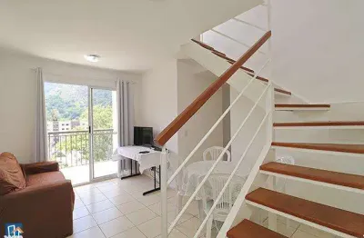 Cobertura duplex com 4 quartos à venda, 228 m² por r$ 975.000 - condomínio floris bosque residencial - camorim - rio de janeiro/rj