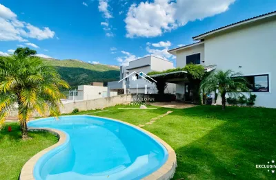 Já imaginou ter essa vista todos os dias? casa para locação em condomínio próximo à lucas, em atibaia