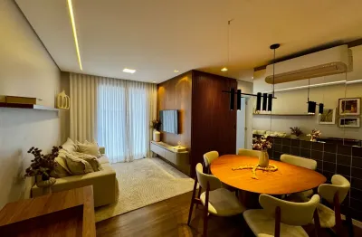 Apartamento totalmente mobiliado com 1 suíte(s) mais 2 quarto(s) à venda no bairro anita garibaldi em joinville-sc