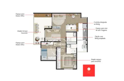 Apartamento à venda pronto – 3 dormitórios | 70 m² | 1 ou 2 vagas | depósito privativo