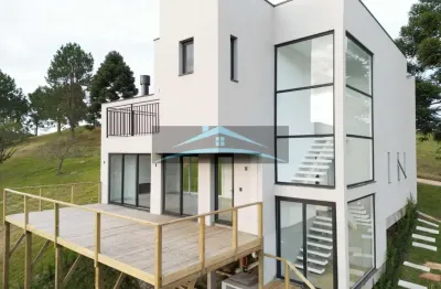 Casa em condomínio fechado com 4 quartos à venda na costa da serra, invernadinha, rancho queimado por r$ 1.900.000