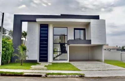 Casa à venda no condomínio shamballa 2 com 4 suítes, 252m³=² de área construída e 600m² de terreno