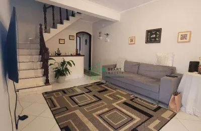 Sobrado à venda, 151 m² por r$ 890.000,00 - campestre - santo andré/sp
