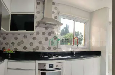 Apartamento à venda, 02 quartos, 02 vagas, 63m², campestre - santo andré/sp.