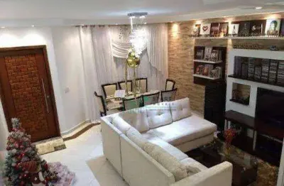 Sobrado com 3 dormitórios à venda, 218 m² por r$ 1.000.000 - jardim das maravilhas - santo andré/sp