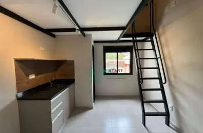 Kitnet com 1 dormitório para alugar, 23 m² por r$ 2.150/mês - bangu - santo andré/sp