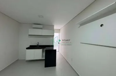 Kitnet com 1 dormitório para alugar, 27 m² por r$ 1.550/mês - parque das nações - santo andré/sp