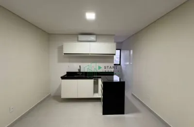 Kitnet com 1 dormitório para alugar, 21 m² por r$ 1.500/mês - parque das nações - santo andré/sp