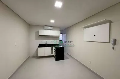 Kitnet com 1 dormitório para alugar, 22 m² por r$ 1.500/mês - parque das nações - santo andré/sp